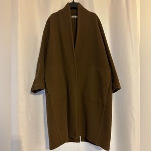 Vince wool-blend coat sz small (dark khaki)
